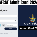 AFCAT Admit Card 2024