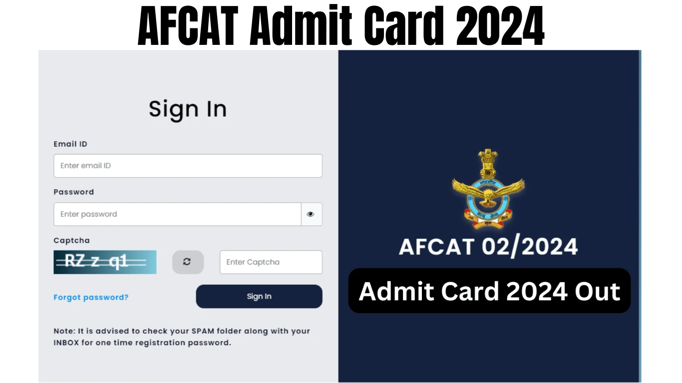 AFCAT Admit Card 2024