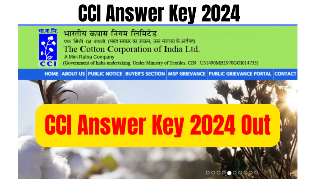 CCI Answer Key 2024 Live, Here is the Direct Link given, Best Answer keys