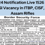 BSF HC & ASI Recruitment