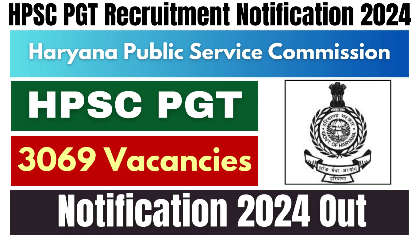 HPSC PGT Recruitment Notification 2024