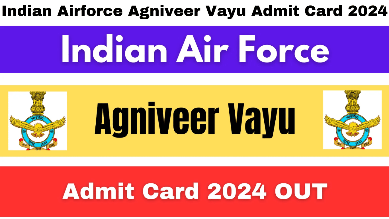 Indian Airforce Agniveer Vayu Admit Card 2024