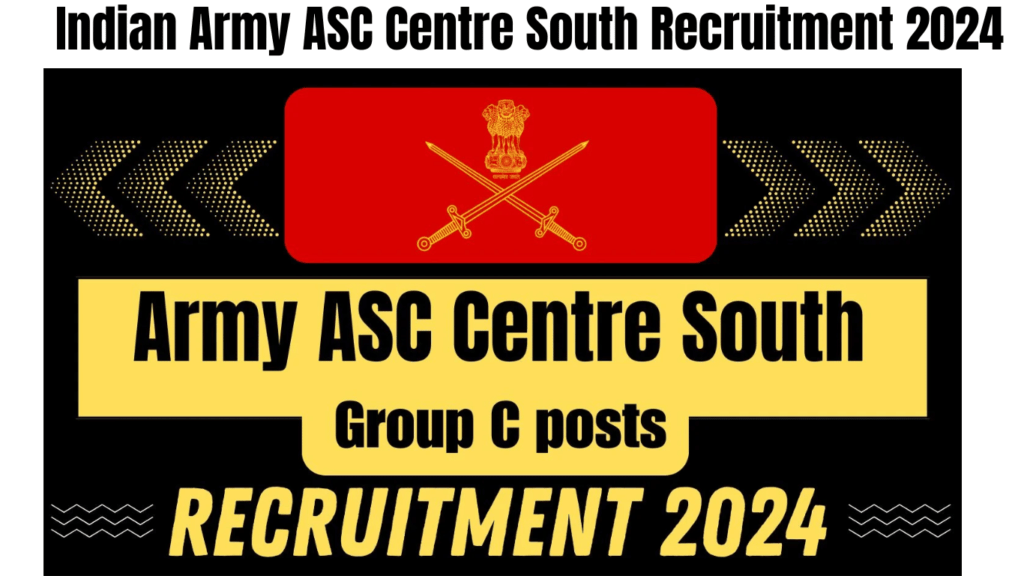Indian Army ASC Centre South Recruitment 2024 Best for you
