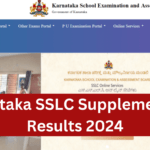 Karnataka SSLC Supplementary Results 2024