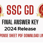 SSC GD Final Answer Key 2024