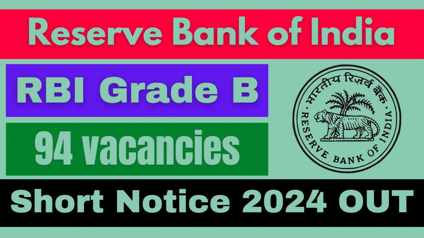 RBI Grade B Notification 2024