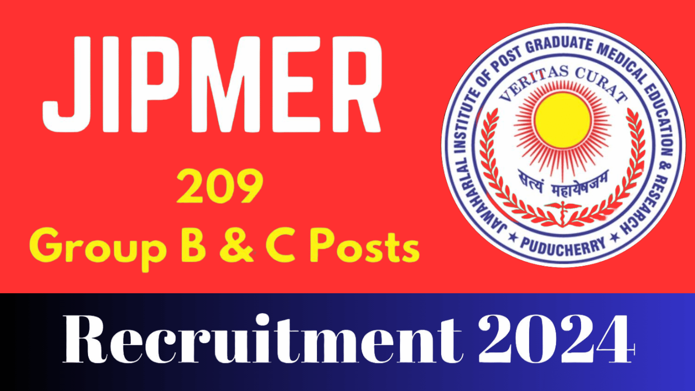 JIPMER Recruitment 2024