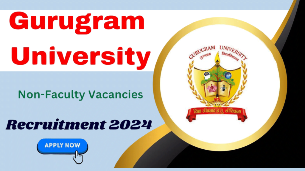 Gurugram University Recruitment 2024