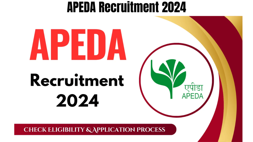 APEDA Recruitment 2024, Check Eligibility & Application Process, Best for you