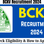 BCKV Recruitment 2024