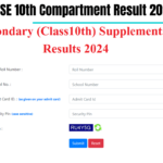 CBSE 10th Compartment Result 2024