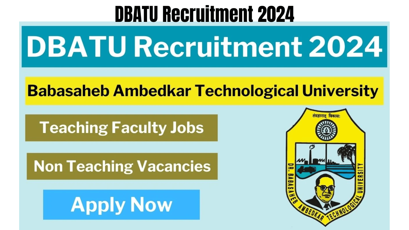 DBATU Recruitment 2024