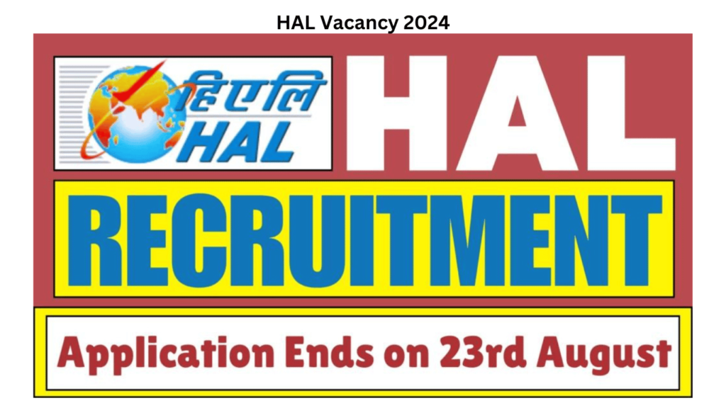 HAL Vacancy 2024, Application Ends on 23rd August, Apply Now, Best for you