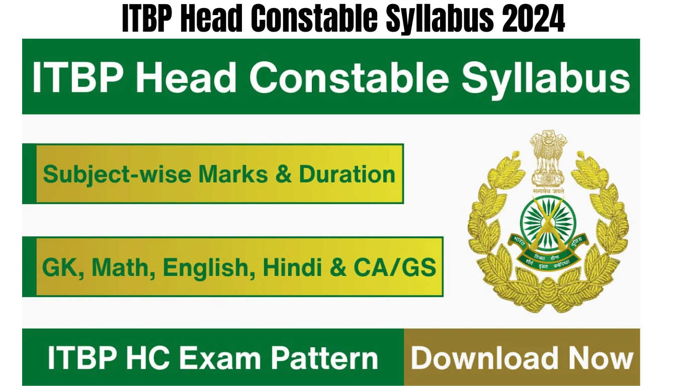 ITBP Head Constable Syllabus 2024