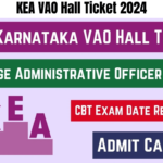 KEA VAO Hall Ticket 2024