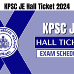 KPSC JE Hall Ticket 2024