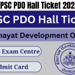 KPSC PDO Hall Ticket 2024