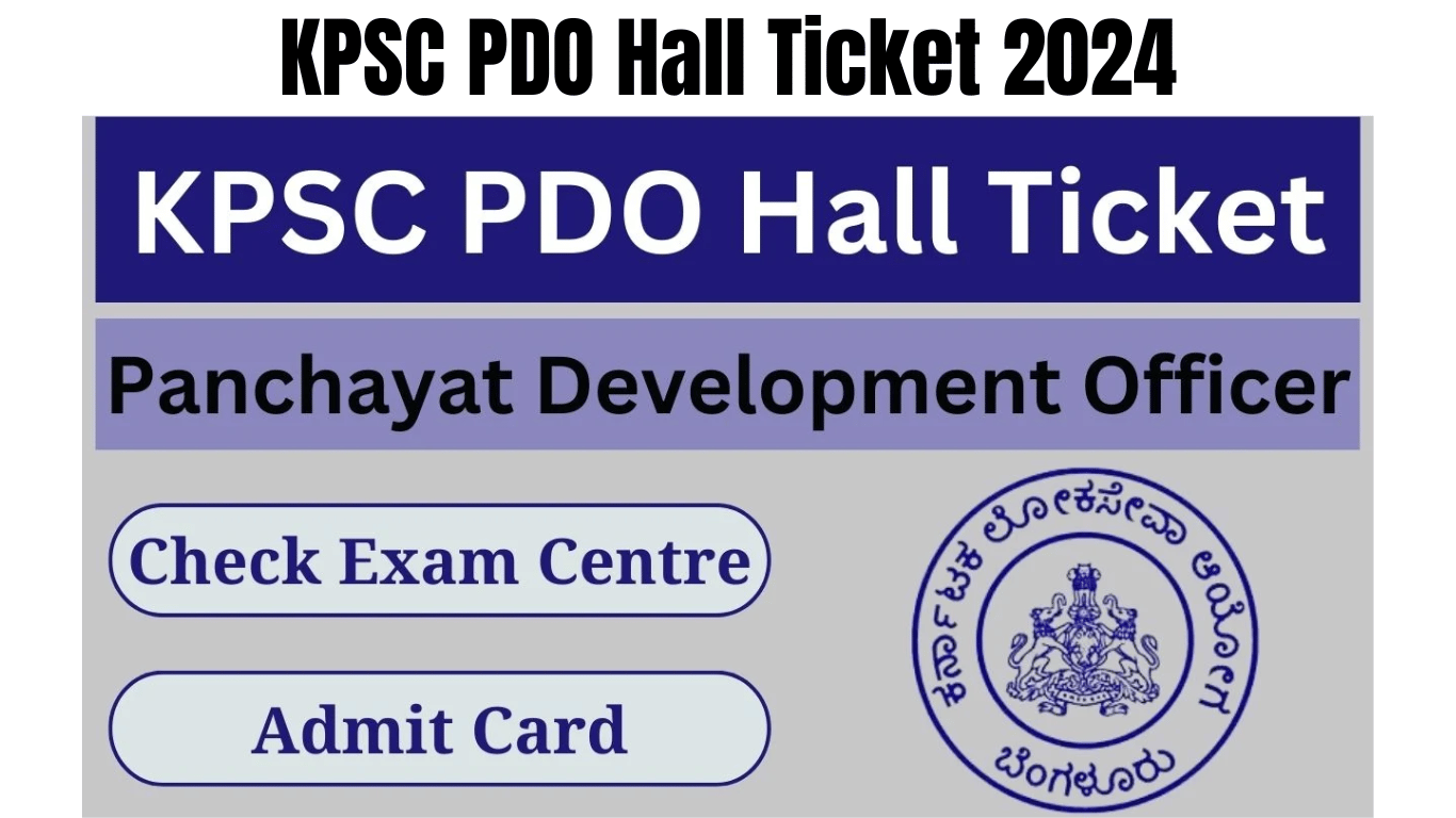 KPSC PDO Hall Ticket 2024