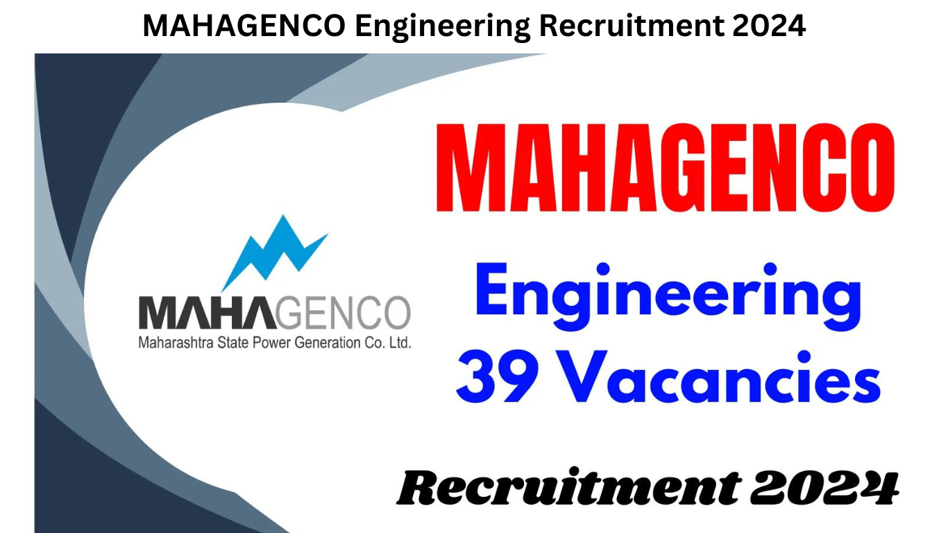 MAHAGENCO Engineering Recruitment 2024