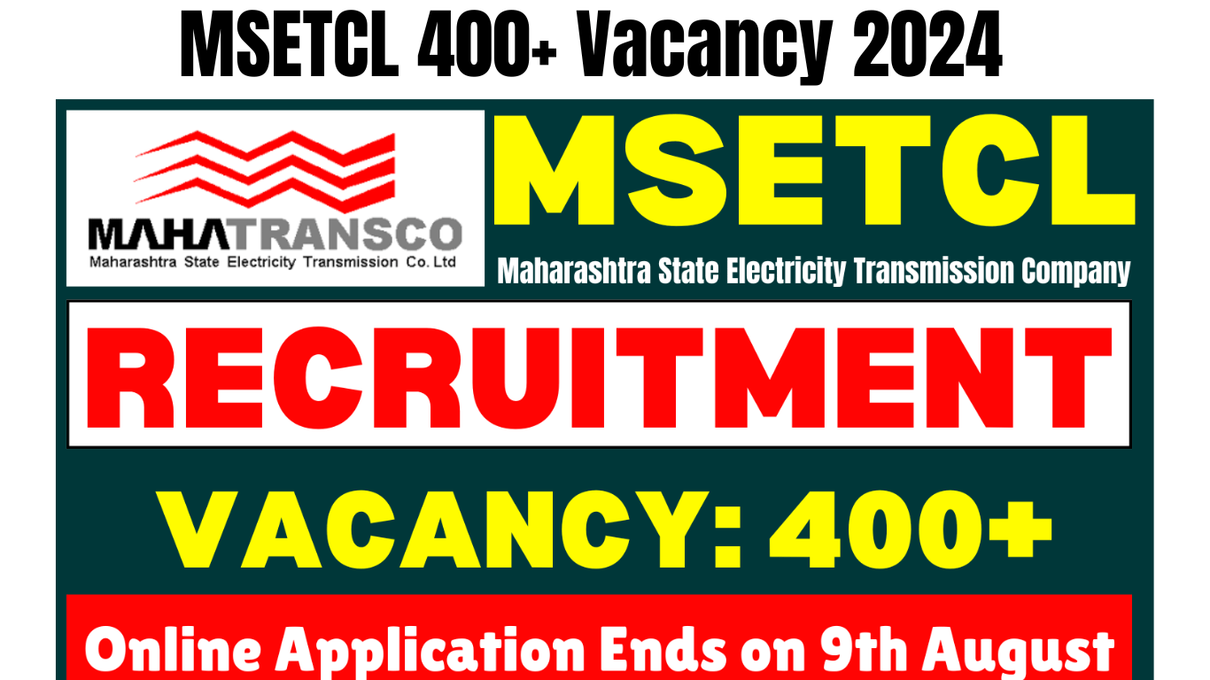 MSETCL 400+ Vacancy 2024