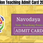 NVS Non Teaching Admit Card 2024, Check Exam Date Notice and Post Wise Paper Pattern, Best for you
