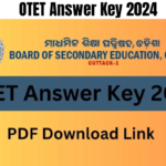 OTET Answer Key 2024