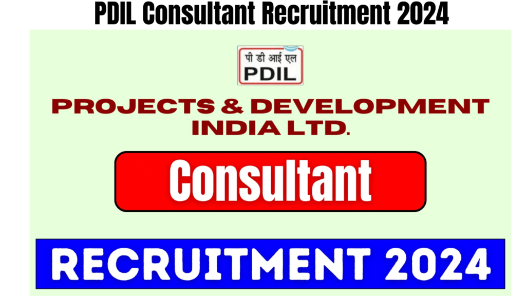 PDIL Consultant Recruitment 2024