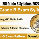 RBI Grade B Syllabus 2024