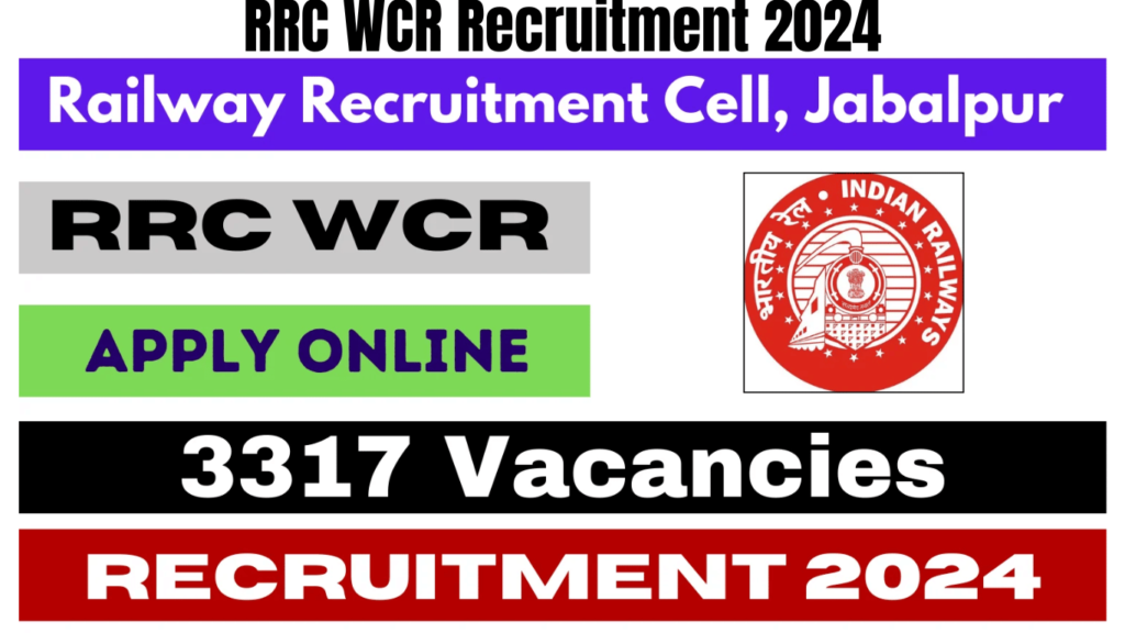 RRC WCR Recruitment 2024 Notification Out, Apply Online for 3317 Vacancies,Best for you