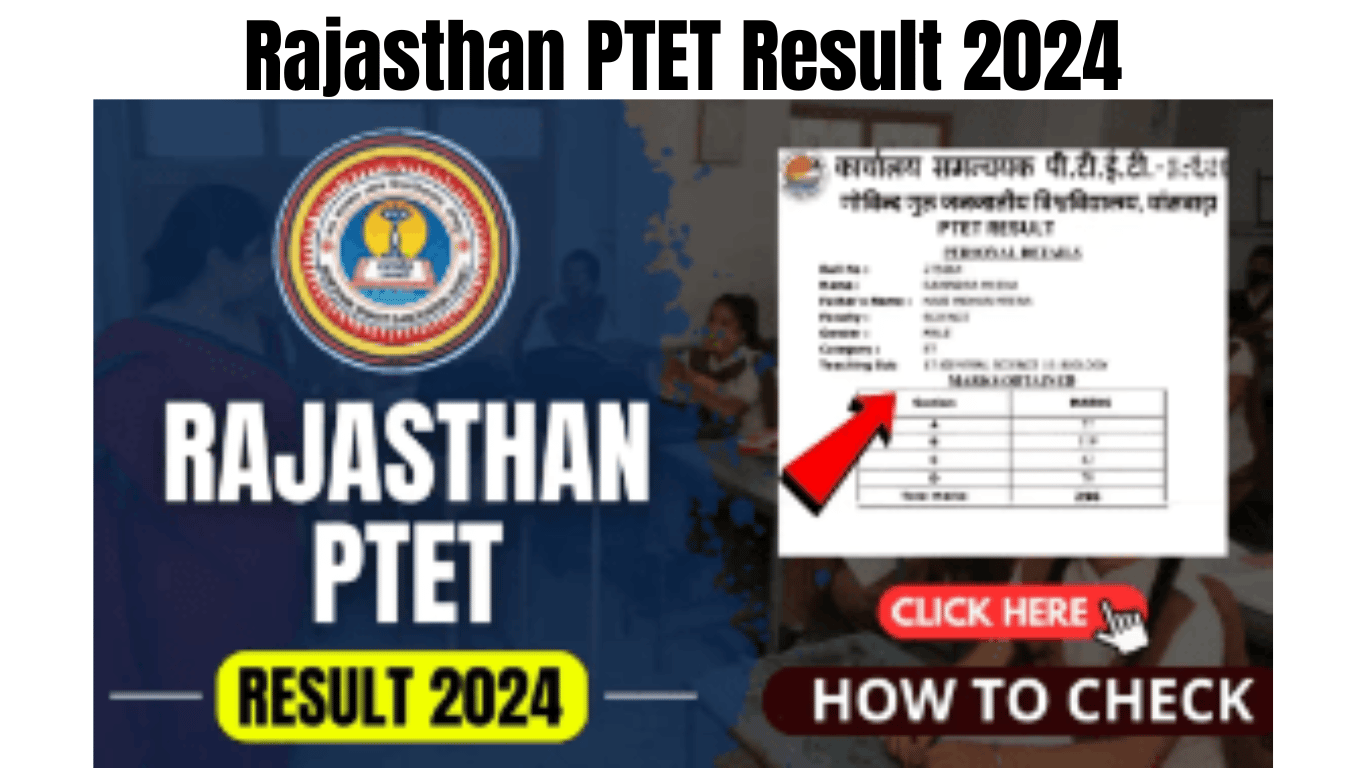 Rajasthan PTET Result 2024