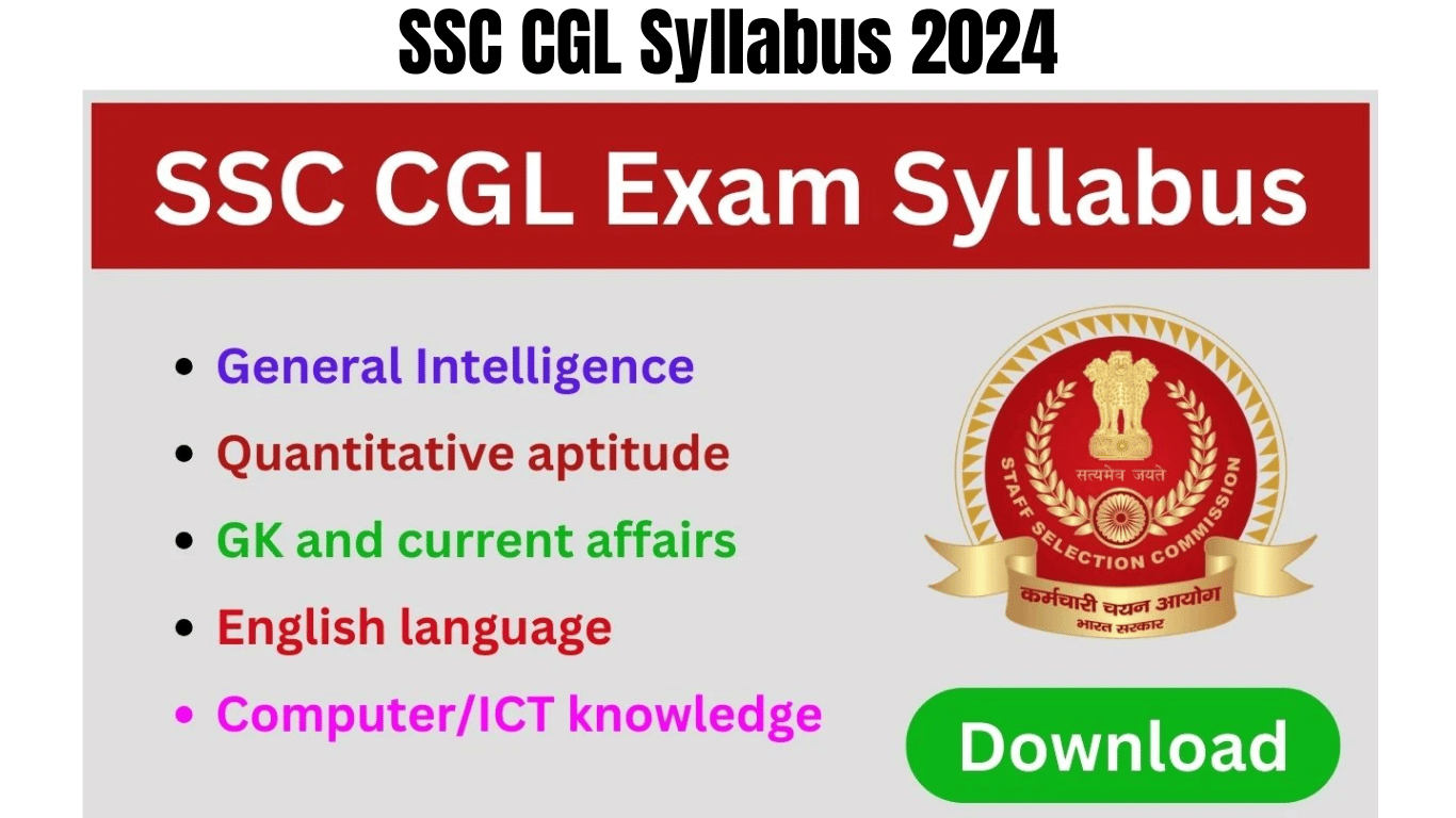 SSC CGL Syllabus 2024