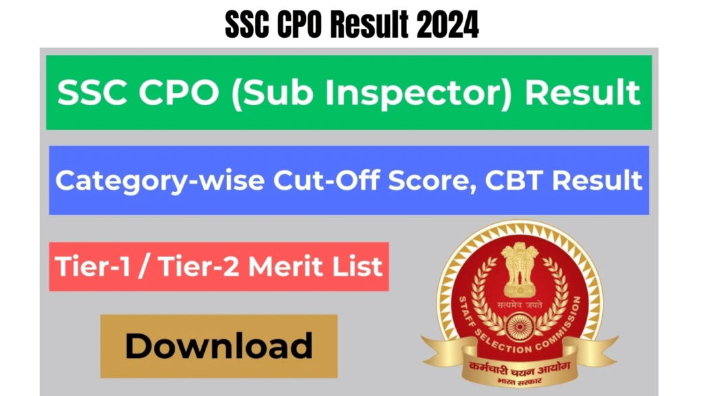 SSC CPO Result 2024, CBT 1 Expected Cut Off Marks Added, Best for you