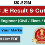 SSC JE 2024 Result, Download Paper-I Cut Off and Scorecard Soon, Best for you