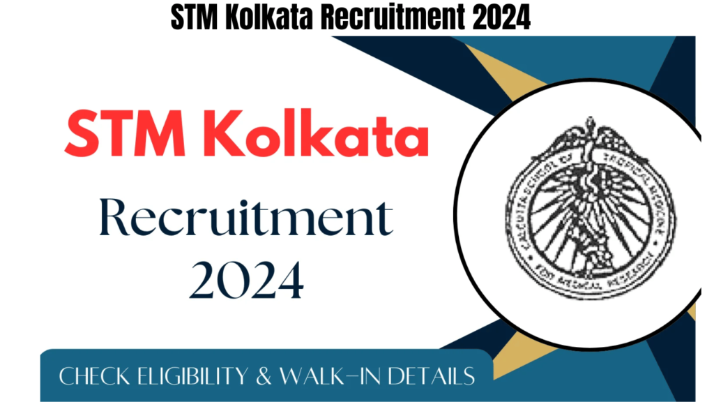 STM Kolkata Recruitment 2024, Check Eligibility & Walk-in Details, Best for you
