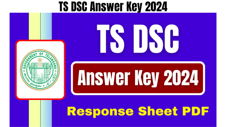 TS DSC Answer Key 2024