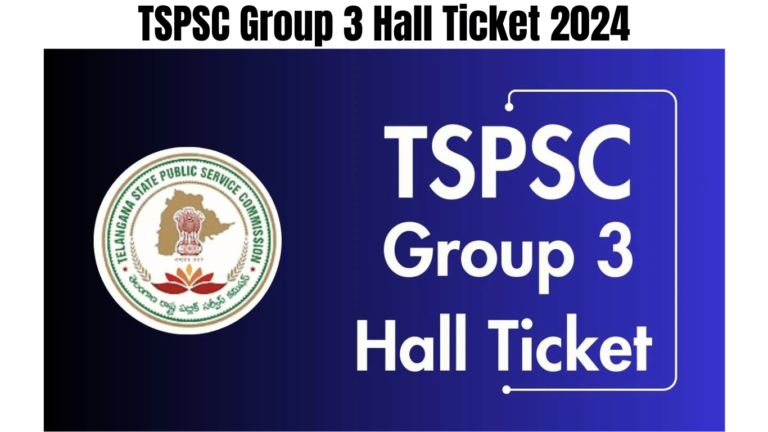 TSPSC Group 3 Hall Ticket 2024