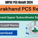 UKPSC PCS Result 2024