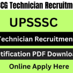 UPSSSC BCG Technician Recruitment 2024