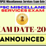 WBPSC Miscellaneous Services Exam Date 2024